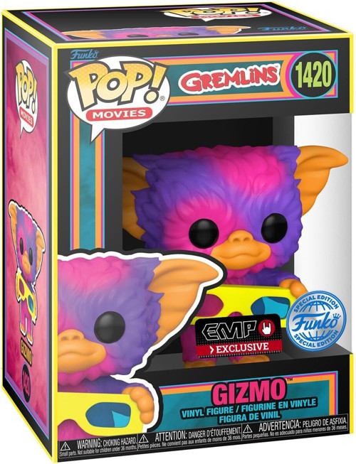 Gremlins Gizmo Black Light Pop! Vinyl Figure - Entertainment Earth Exclusive