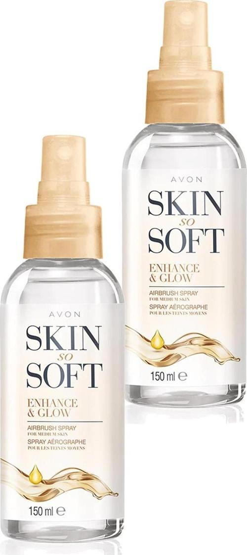 Skin So Soft Enhance & Glow Nemlendirici Sprey Vücut Yağı 150 Ml. İkili Set