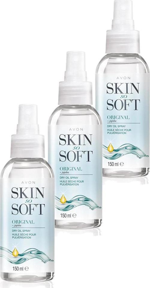Skin So Soft Orijinal Kuru Yağ Spreyi 150 Ml. Üçlü Set