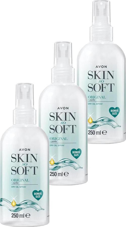 Skin So Soft Orijinal Kuru Yağ Vücut Spreyi 250 Ml. Üçlü Set