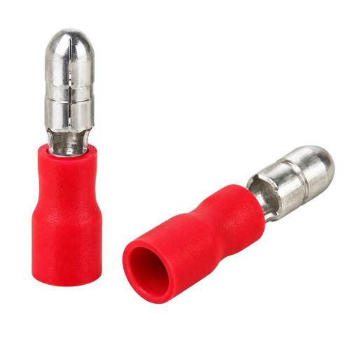 PM-39072 0,5-1,5Mm2 Kesit 21X4x4mm Soket Kırmızı İzoleli Kablo Pabucu (100'Lü Paket)