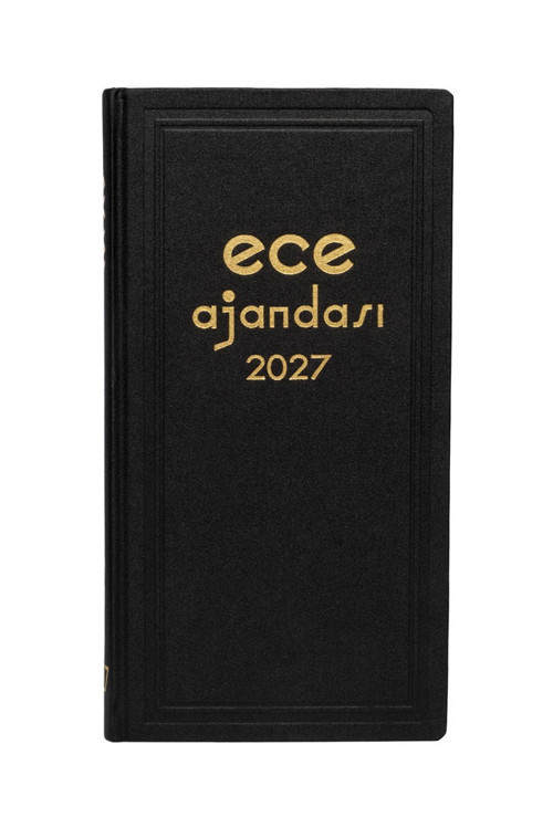 ASYA 2027 - 17x33 Klasik Ciltli Ticari Ajanda - Kasa Ajandası