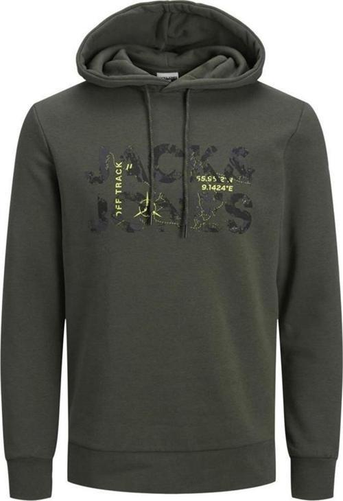 12216242 Jcotech Logo Sweat Hood Yeşil