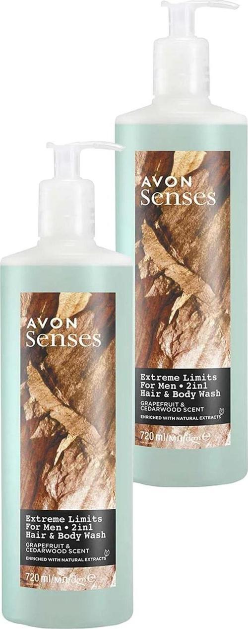 Extreme Limits Greyfurt ve Sandal Kokulu Saç ve Vücut için Erkek Duş Jeli 720 Ml. İkili Set