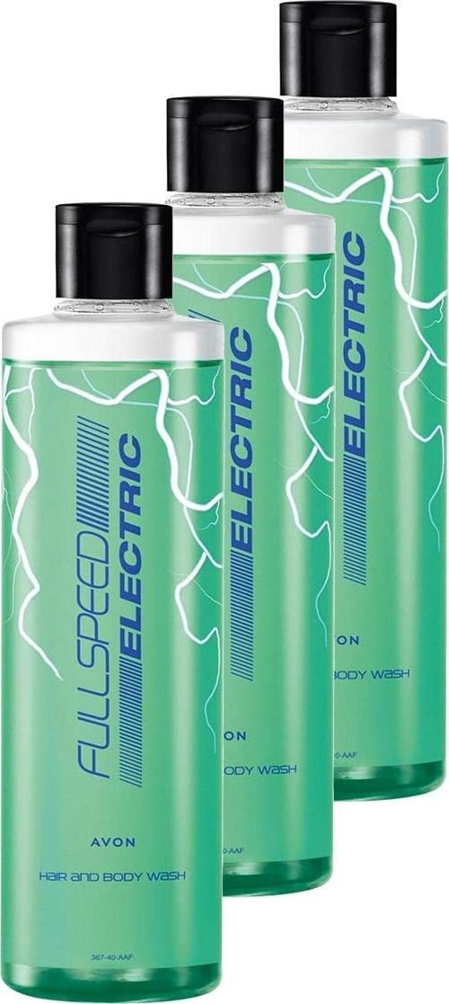 Full Speed Electric 2’si 1 Arada Saç ve Vücut Şampuanı 250 Ml. Üçlü Set