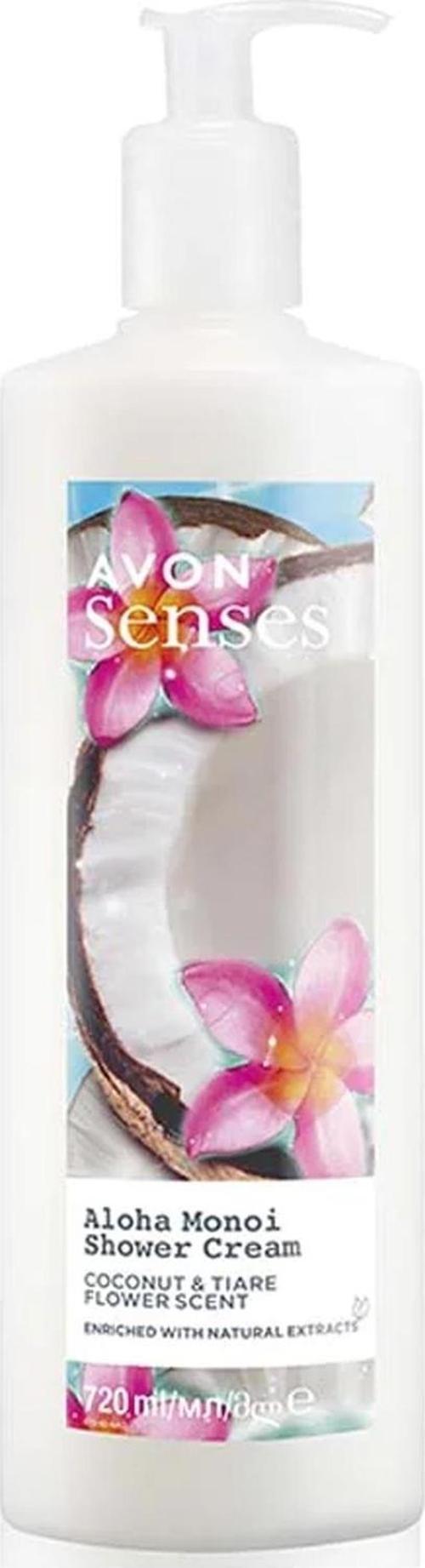 Senses Aloha Monoi Tiare Çiçeği ve Hindistan Cevizi Kokulu Krem Duş Jeli 720 Ml.