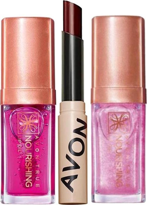 True Nourishing ikili Dudak Yağı ve Plum Tinted Dudak Balmı Paketi