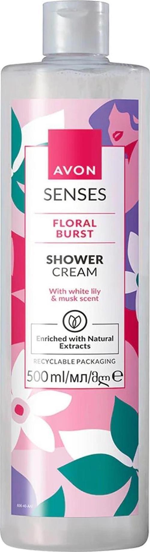 Senses Floral Burst Zambak ve Misk Kokulu Duş Kremi 500 Ml.