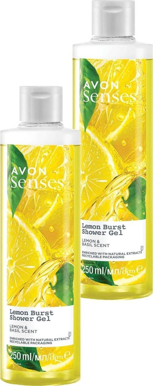 Senses Lemon Burst Limon ve Reyhan Kokulu Duş Jeli 250 Ml. İkili Set