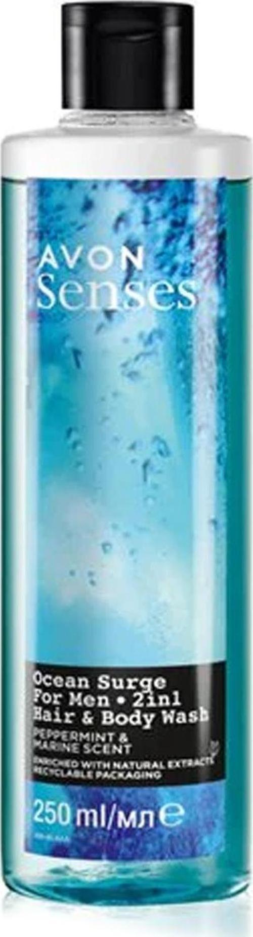 Senses Ocean Surge Nane ve Deniz Kokulu Saç ve Vücut için Erkek Duş Jeli 250 Ml.