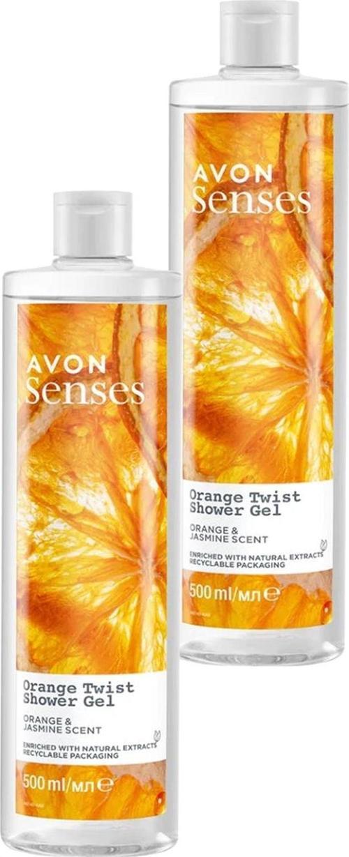 Senses Orange Twist Portakal ve Yasemin Kokulu Duş Jeli 500 Ml. İkili Set