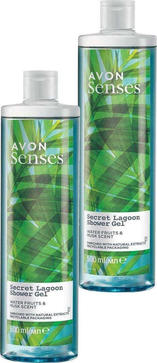 Senses Secret Lagoon Su Meyveleri ve Misk Kokulu Duş Jeli 500 Ml. İkili Set