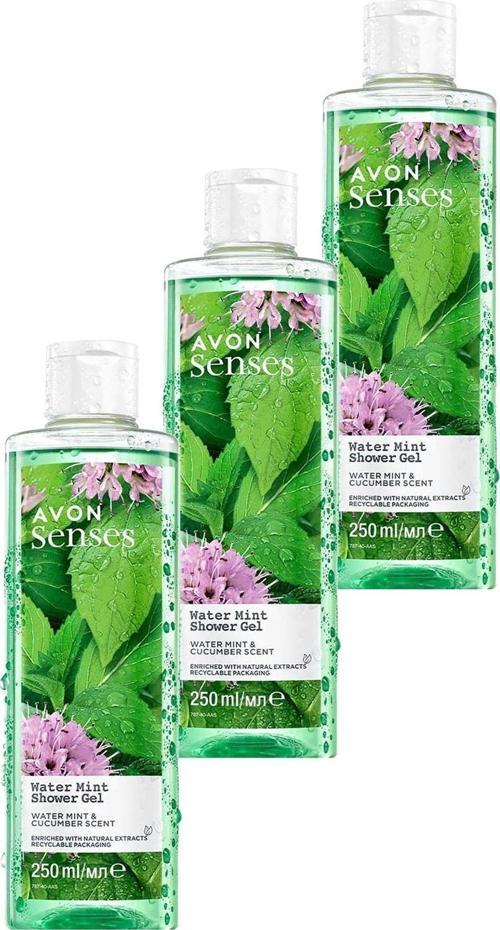 Senses Water Mint Nane ve Salatalık Kokulu Duş Jeli 250 Ml. Üçlü Set