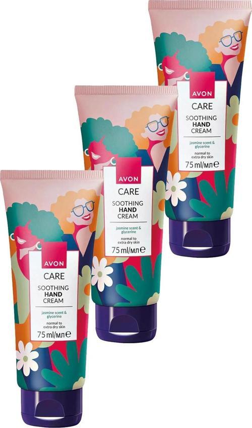 Care Shimmering Gliserin İçeren Yasemin Kokulu El Kremi 75 Ml. Üçlü Set