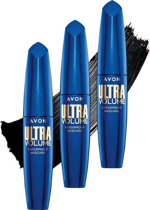 Ultra Volume Suya Dayanıklı Maskara Blackest Black Üçlü Set