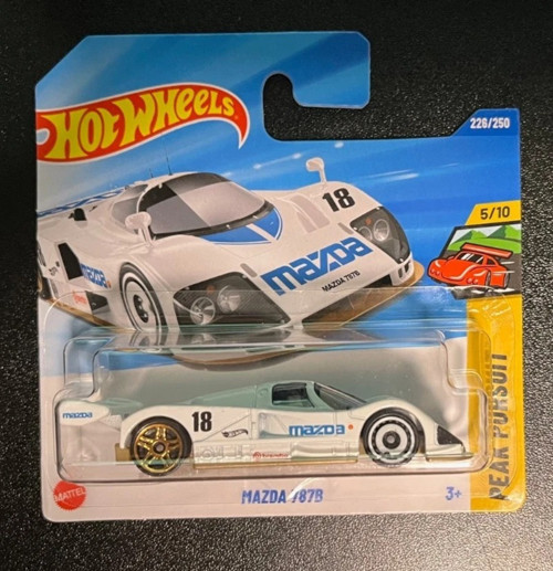 2026 Mazda 787B Beyaz Mavi 1:64 Metal Model Yarış Arabası 226/250