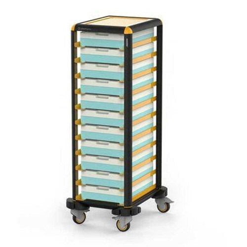 Tekli Termo Tepsi Arabası, 9 Tepsi Kapasiteli, EtRafı Açık 57 x 71 x 149 (cm)