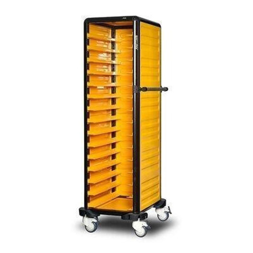 150 Tekli Servis Tepsi Arabası, 2 Yanı ve Arkası Kapalı, 57x71x174 cm