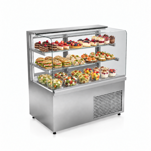 Soğuk Düz Camlı Teşhir Dolabı 120 Cm 290 Litre