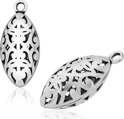 925 Ayar Gümüş İşlemeli Kurşun Tesbih İmamesi