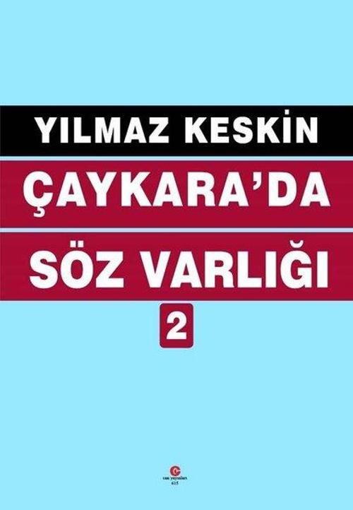 Çaykara'da Söz Varlığı - 2