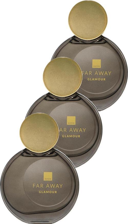 Far Away Glamour Kadın Parfüm Edp 50 Ml. Üçlü Set