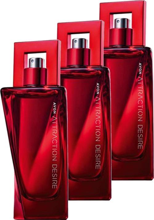 Attraction Desire Kadın Parfüm Edp 50 Ml. Üçlü Set