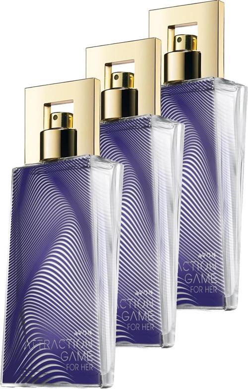 Attraction Game Kadın Parfüm Edp 50 Ml. Üçlü Set