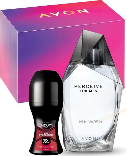 İyi ki Varsın Yazılı Perceive Erkek Parfüm Hediye Kutulu Paket