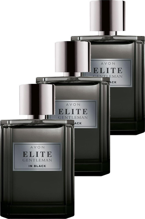 Elite Gentleman in Black Erkek Parfüm Edt 75 Ml. Üçlü Set