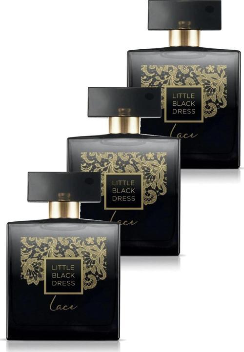 Little Black Dress Lace Kadın Parfüm Edp 50 Ml. Üçlü Set