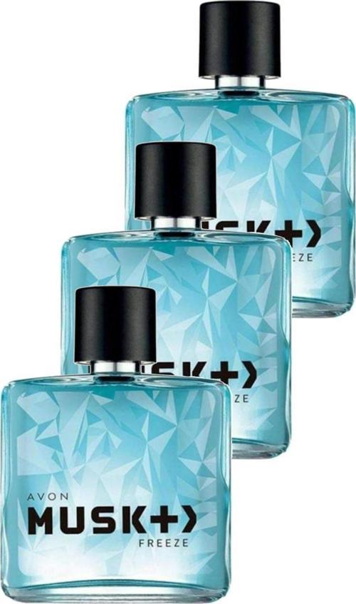 Musk Freeze Erkek Parfüm Edt 75 Ml. Üçlü Set