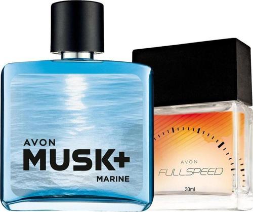 Musk Marine Erkek Parfüm 75 Ml.  ve Full Speed Erkek Parfüm 30 Ml İkili Paket