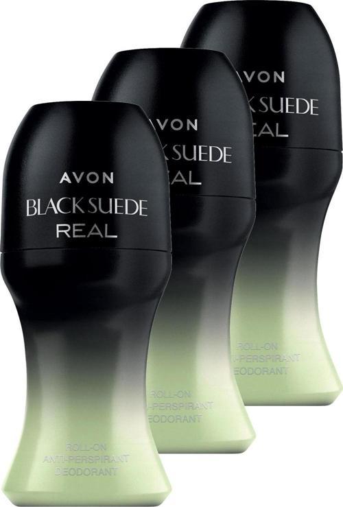 Black Suede Real Erkek Rollon 50 Ml. Üçlü Set