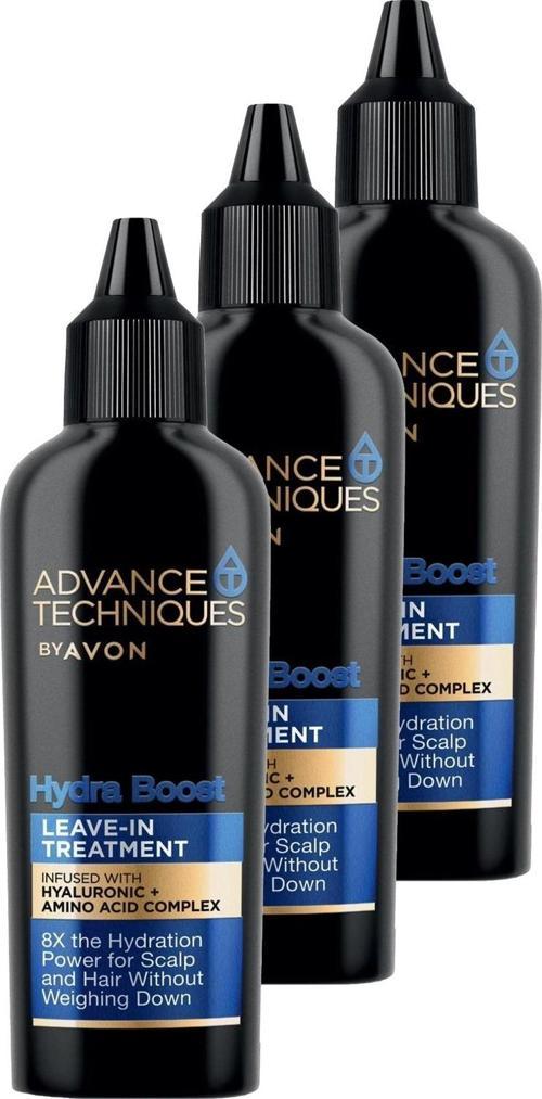 Advance Techniques Hydra Boost Nemlendirici Durulanmayan Saç Bakım Kremi 50 Ml. Üçlü Set