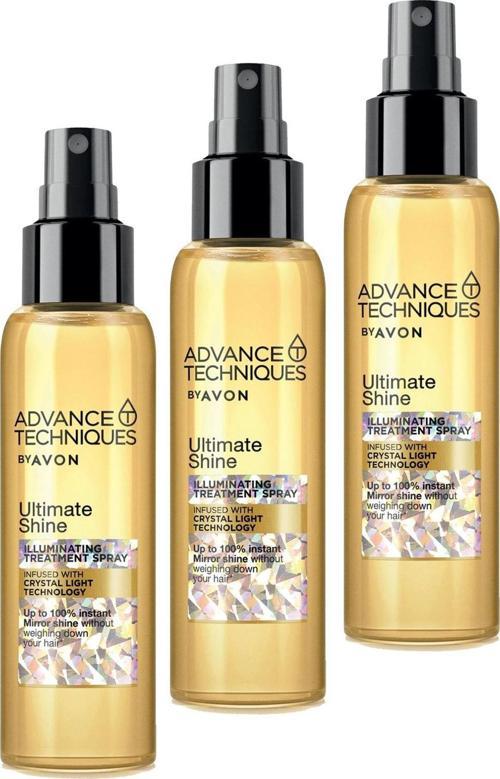 Advance Techniques Parlaklık Veren Saç Bakım Spreyi 100 Ml. Üçlü Set