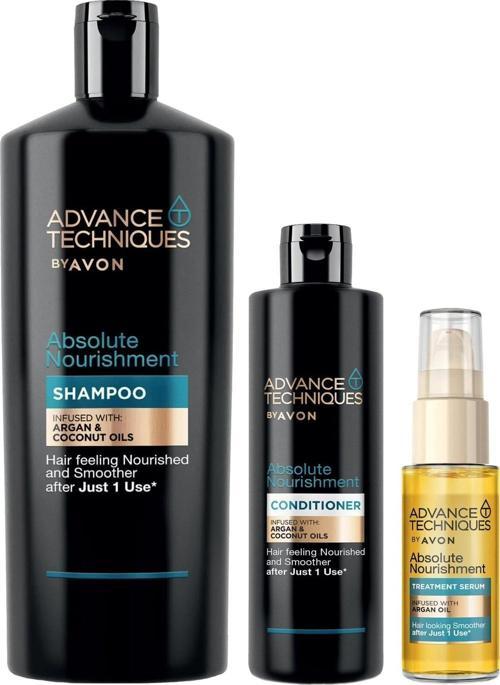 Advance Techniques Argan Yağı İçeren Şampuan Saç Kremi ve Saç Serum Paketi
