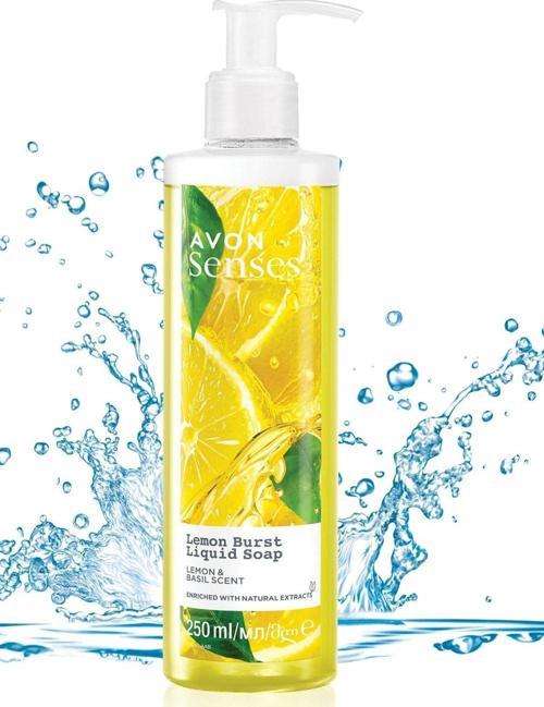 Senses Lemon Burst Limon ve Reyhan Kokulu Sıvı Sabun 250 Ml.