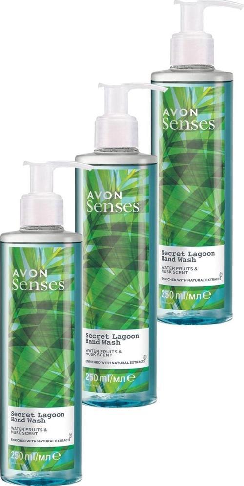 Senses Secret Lagoon Su Meyveleri ve Misk Kokulu Sıvı El Sabunu 250 Ml. Üçlü Set