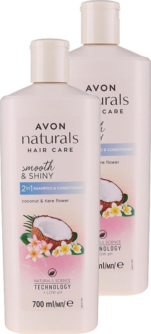 Naturals Hindistan Cevizi ve Tiare Çiçeği Kokulu Şampuan ve Saç Kremi 700 Ml. İkili Set