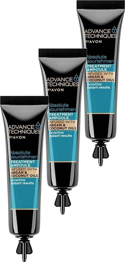 Advance Techniques Argan Yağı Içeren Besleyici Saç Serumu 15 Ml. Üçlü Set