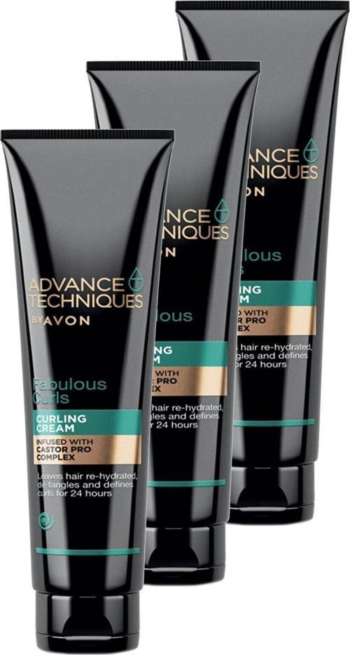Advance Techniques Bukle Şekillendirici Durulanmayan Saç Bakım Kremi 150 Ml. Üçlü Set