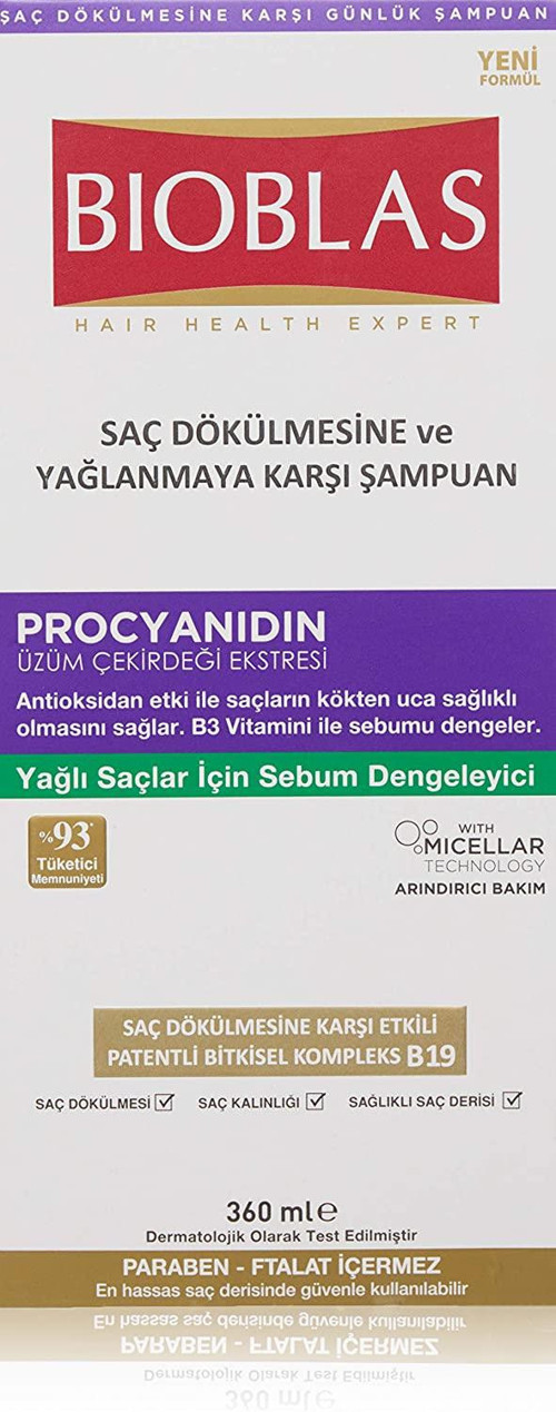 Prociyanidin 360 Ml Yağlanma&Dökülme Karşıtı Şampuan (1 x 360 ml)