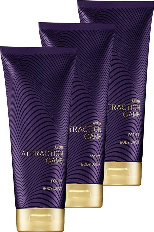 Attraction Game Vücut Losyonu 125 Ml. Üçlü Set