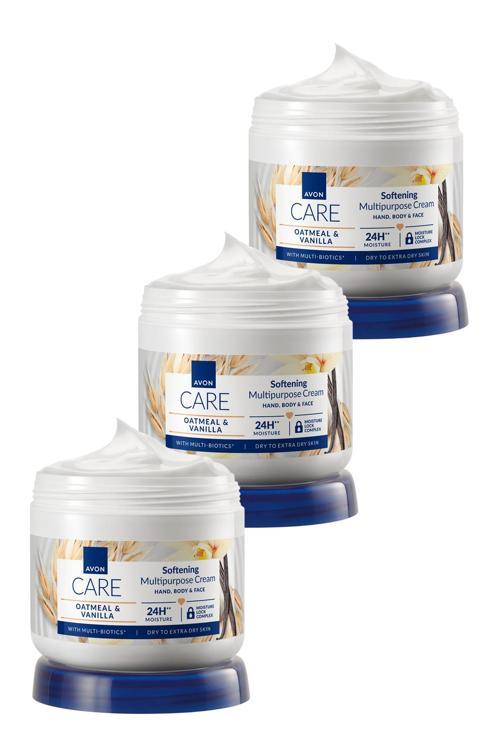 Care Vanilya Içeren E Vitaminli Kuru Ciltler İçin Çok Amaçlı Krem 400 Ml. Üçlü Set