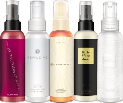 Body Mist Parfümlü Vücut Spreyleri Beşli Paket