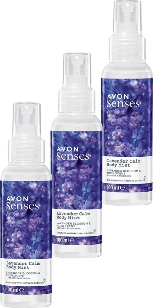 Lavender Calm Lavanta ve Misk Kokulu Vücut Spreyi 100 Ml. Üçlü Set
