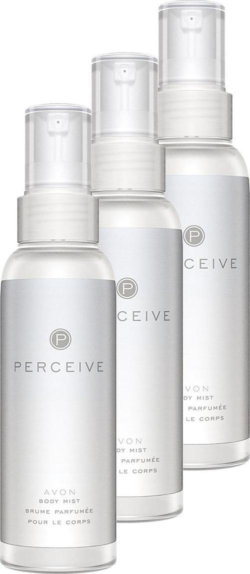 Perceive Kadın Vücut Spreyi 100 Ml. Üçlü Set