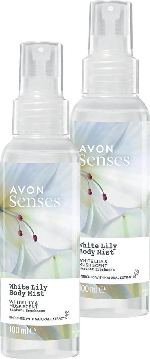 Senses White Lily Beyaz Zambak Kokulu Vücut Spreyi 100 Ml. İkili Set