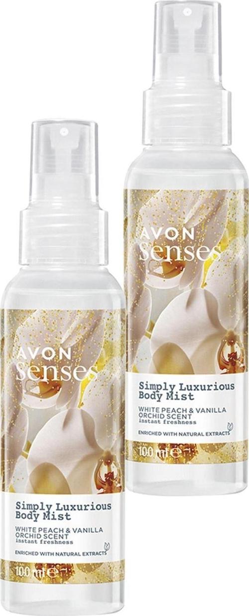 Simply Luxurious Beyaz Şeftali ve Vanilya Orkide Kokulu Vücut Spreyi 100 Ml. İkili Set